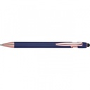 Długopis aluminiowy z recyklingu żelowy touch pen BELO HORIZONTE 5281 - Granatowy