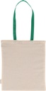 Torba bawełniana z długimi uszami, z recyklingu 140g/m2 CAMBRIDGE 5454 - Zielona