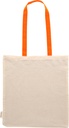 Torba bawełniana z długimi uszami, z recyklingu 140g/m2 CAMBRIDGE 5454 - Pomarańczowa