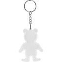 Brelok odblaskowy BEAR 2449 - Biały