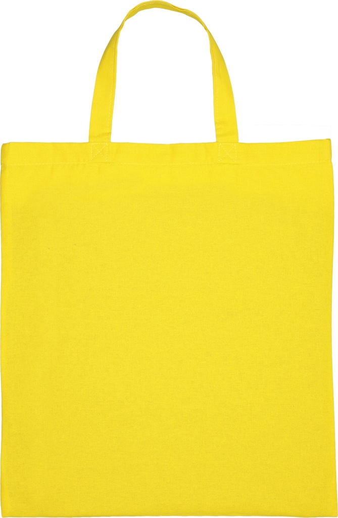 Torba bawełniana z krótkimi uszami 140 g/m2 BREGENZ 0680 - Żółta
