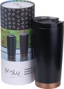 Kubek termiczny stalowy z recyklingu LA LOUVIERE MoLu 540 ml 5350 - Czarny