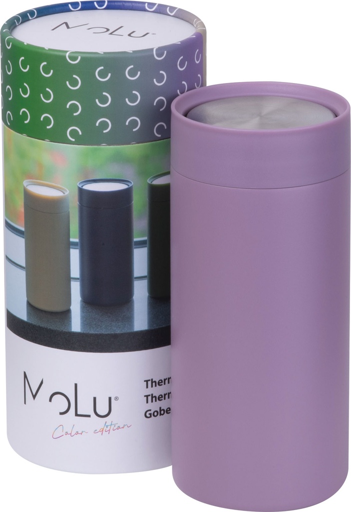Kubek termiczny stalowy z recyklingu LE PORT MoLu 360 ml 5353 - Fioletowy
