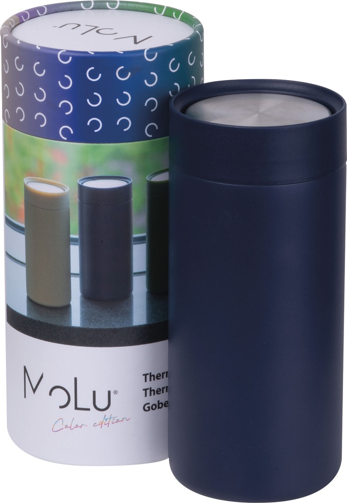 Kubek termiczny stalowy z recyklingu LE PORT MoLu 360 ml 5353 - Granatowy
