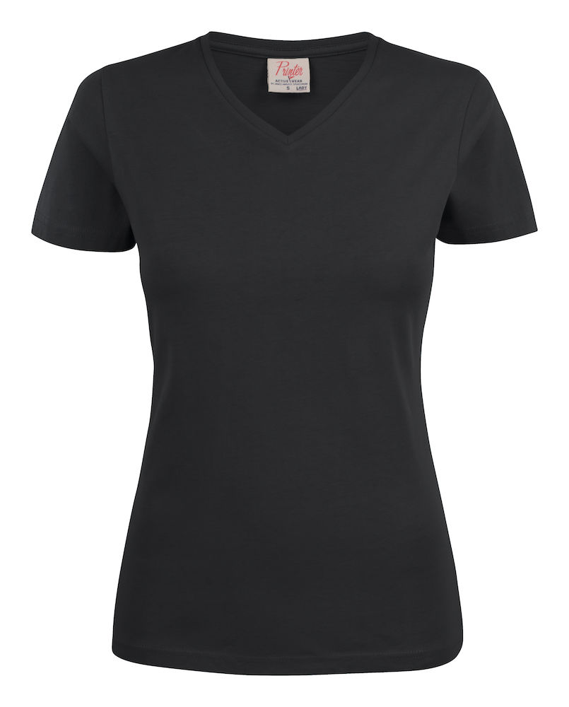 T-shirt Heavy V-Neck Lady 2264025 - Black