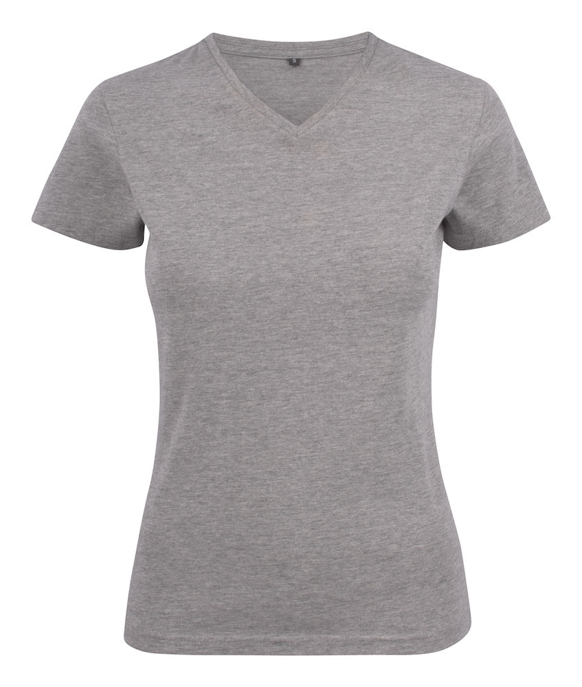 T-shirt Heavy V-Neck Lady 2264025 - Grey Melange