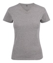T-shirt Heavy V-Neck Lady 2264025 - Grey Melange