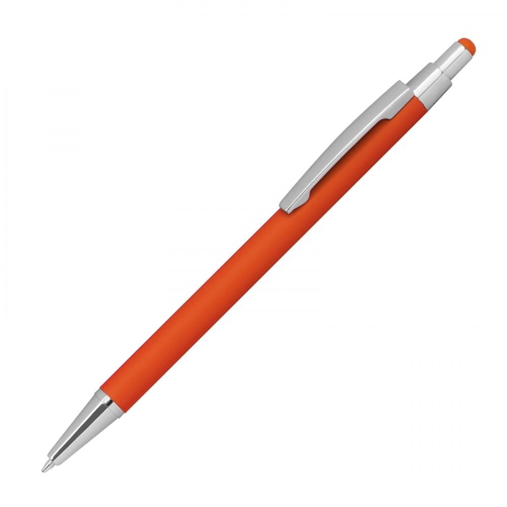 Długopis metalowy touch pen soft touch PAULA 10964 - Pomarańczowy