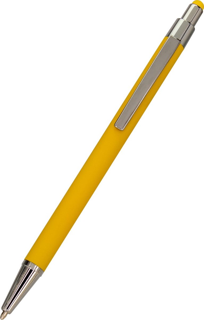 Długopis metalowy touch pen soft touch PAULA 10964 - Żółty