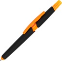 Długopis plastikowy z zakreślaczem touch pen EMMETT 10965 - Pomarańczowy