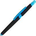 Długopis plastikowy z zakreślaczem touch pen EMMETT 10965 - Jasnoniebieski