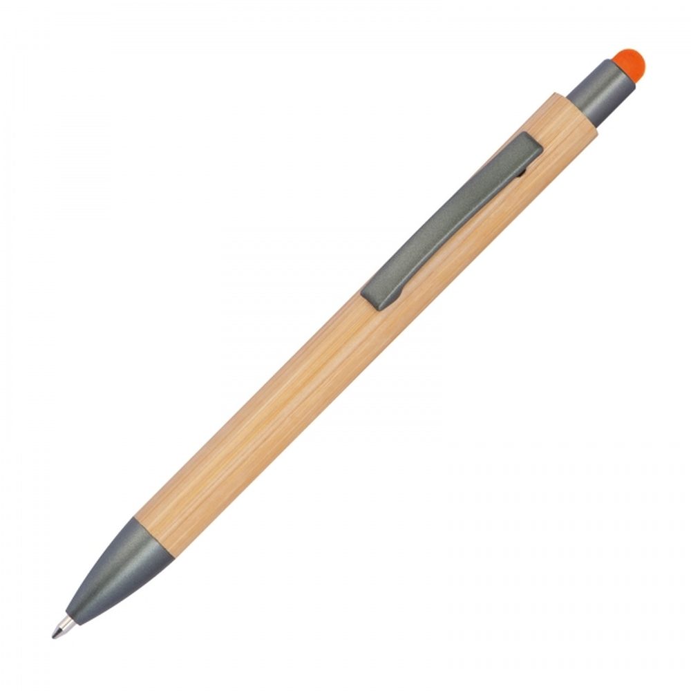 Długopis drewniany touch pen LUCIO 12194 - Pomarańczowy
