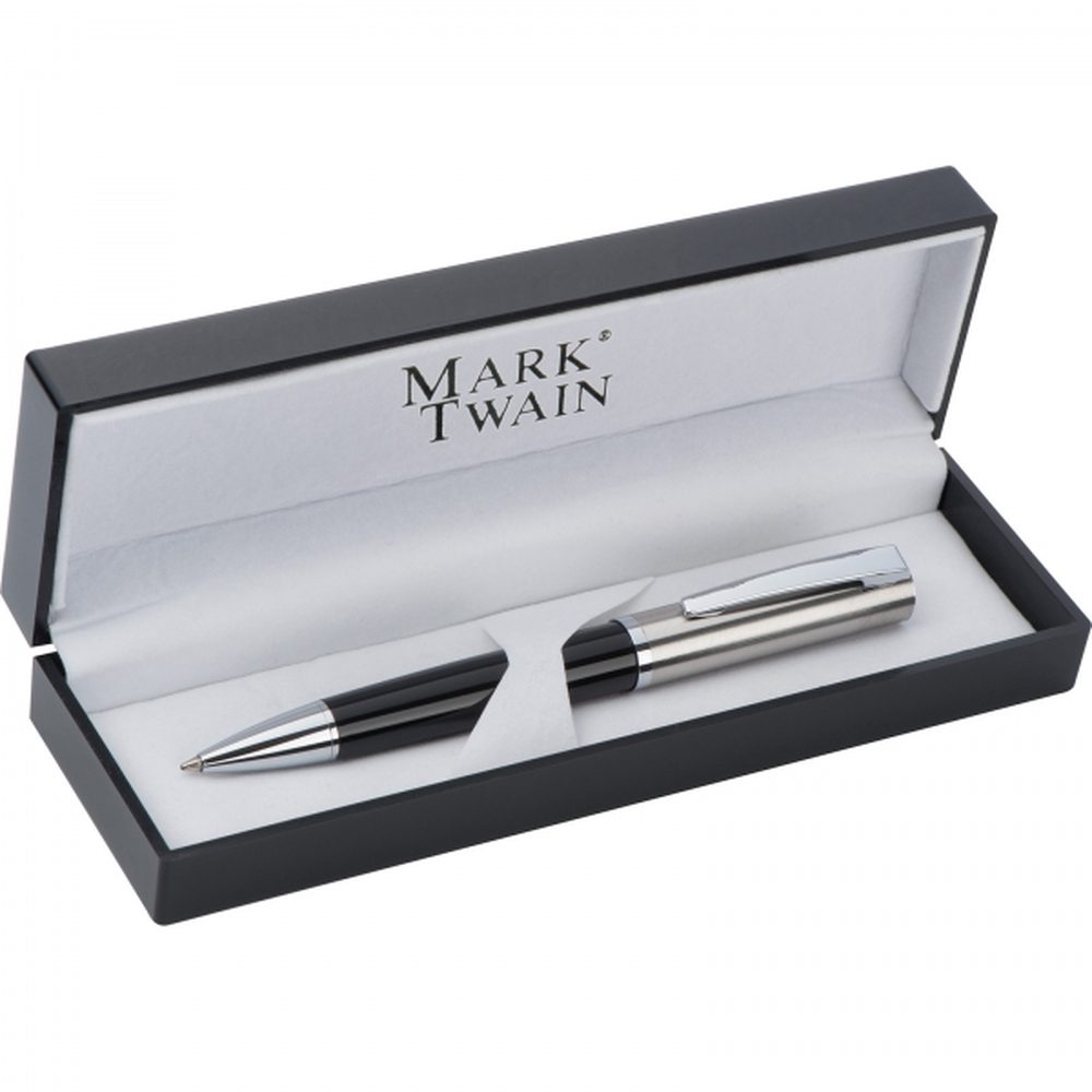 Długopis metalowy Mark Twain LORENZ 13383 - Czarny