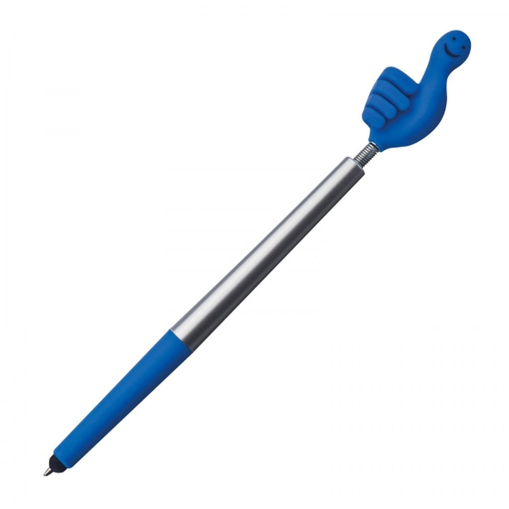 Długopis plastikowy touch pen Smile Hand CrisMa KARINA 13415 - Niebieski