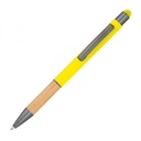 Długopis metalowy touch pen soft touch BRYGIDA 13581 - Żółty