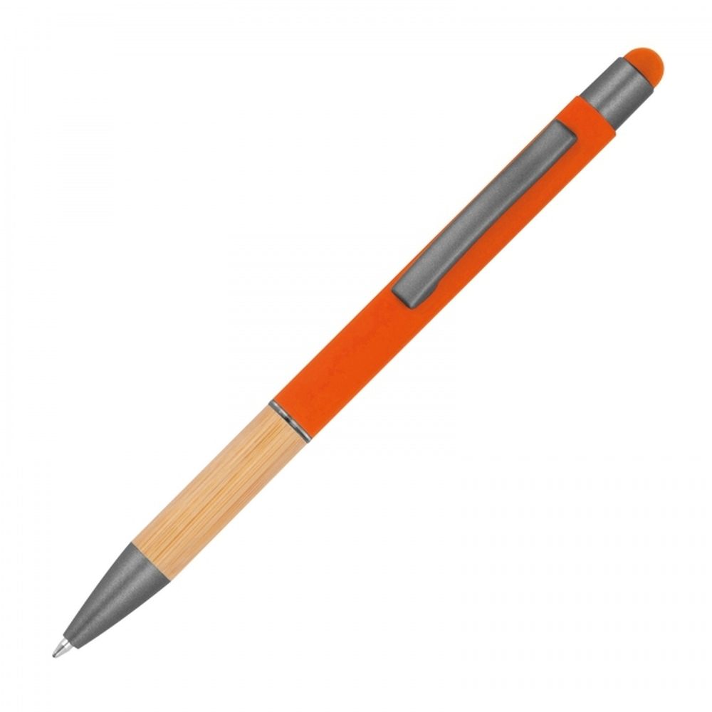 Długopis metalowy touch pen soft touch BRYGIDA 13581 - Pomarańczowy