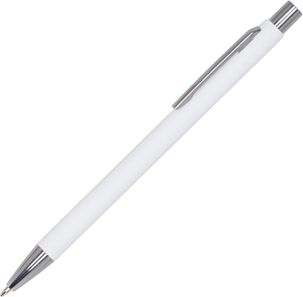 Długopis metalowy soft touch GIORGIO 13680 - Biały