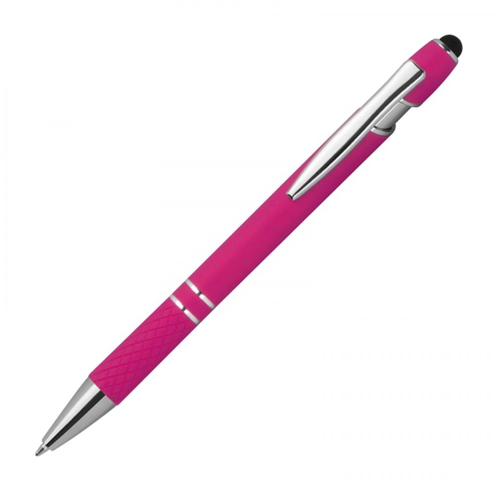 Długopis aluminiowy touch pen HERMANN 13689 - Różowy
