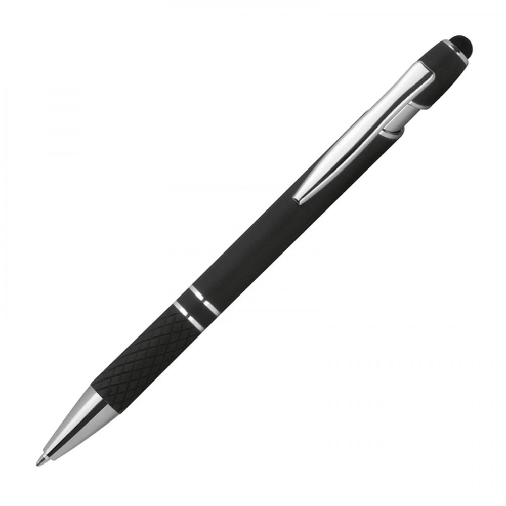 Długopis aluminiowy touch pen HERMANN 13689 - Czarny