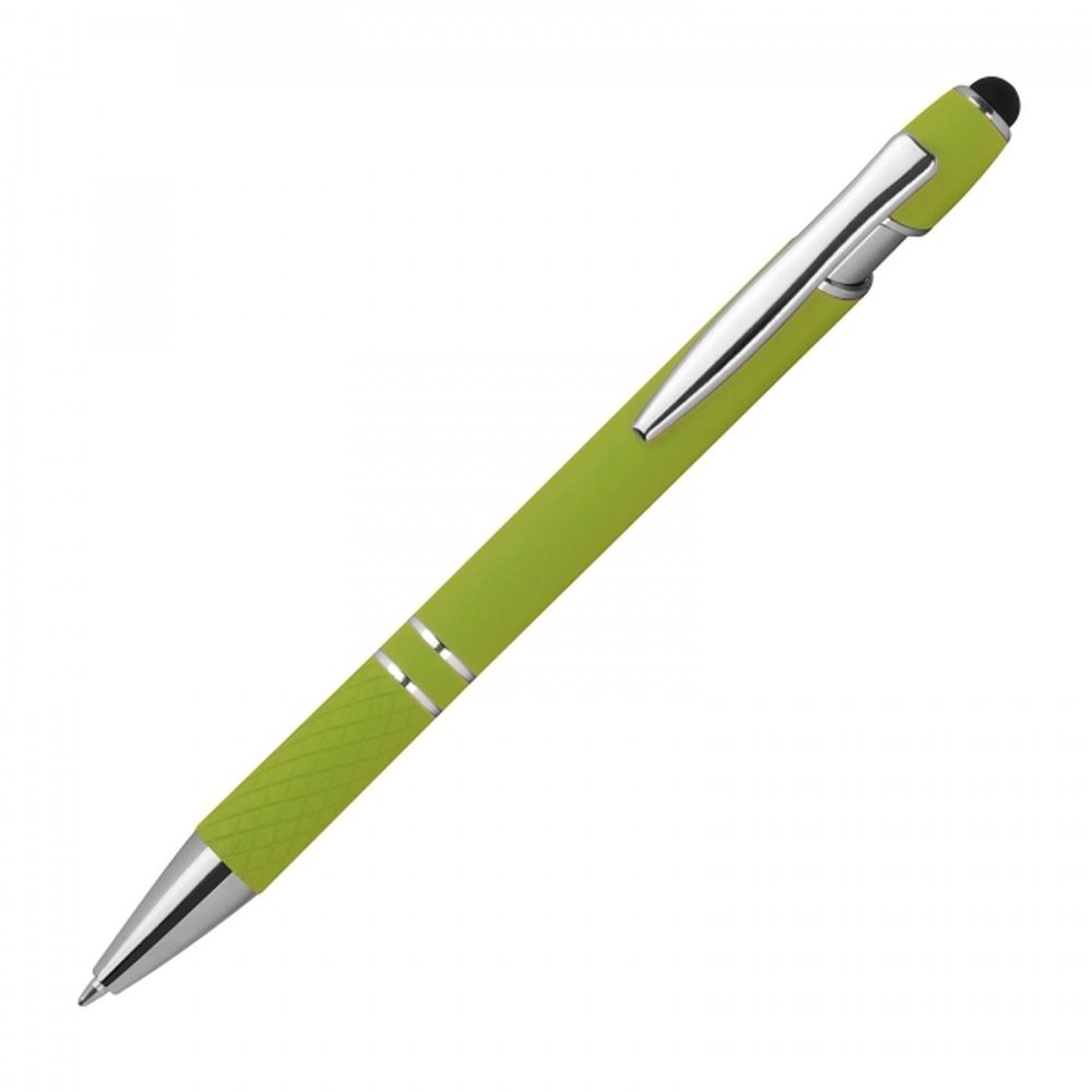 Długopis aluminiowy touch pen HERMANN 13689 - Jasnozielony