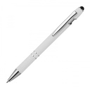 Długopis aluminiowy touch pen HERMANN 13689 - Biały