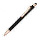 Długopis plastikowy soft touch LENA 13873 - Czarny
