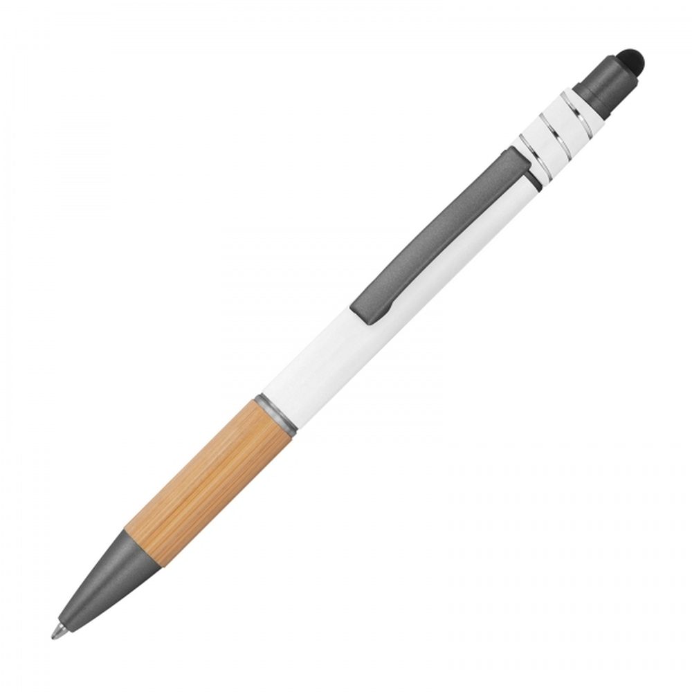 Długopis aluminiowy antystres touch pen MANUELA 13876 - Biały