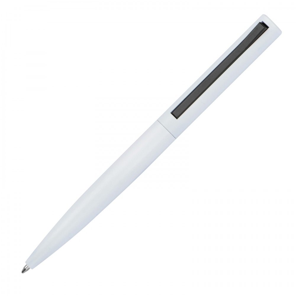 Długopis aluminiowy z recyklingu półżelowy WIEBKE 13887 - Biały