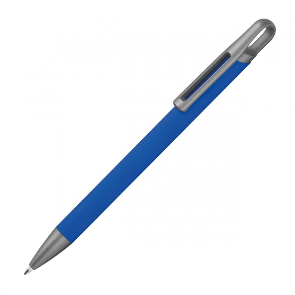 Długopis aluminiowy z recyklingu półżelowy KAROLINE 14440 - Niebieski