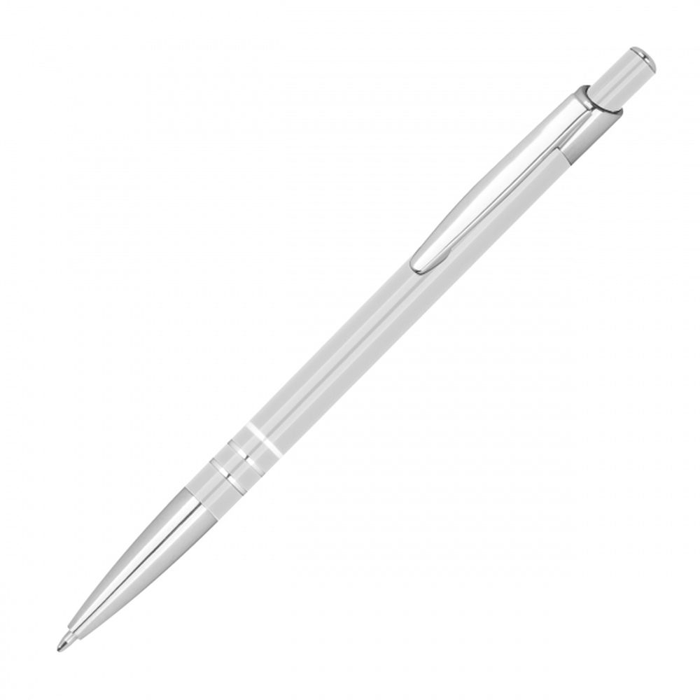 Długopis aluminiowy z recyklingu PAIGE 14469 - Biały