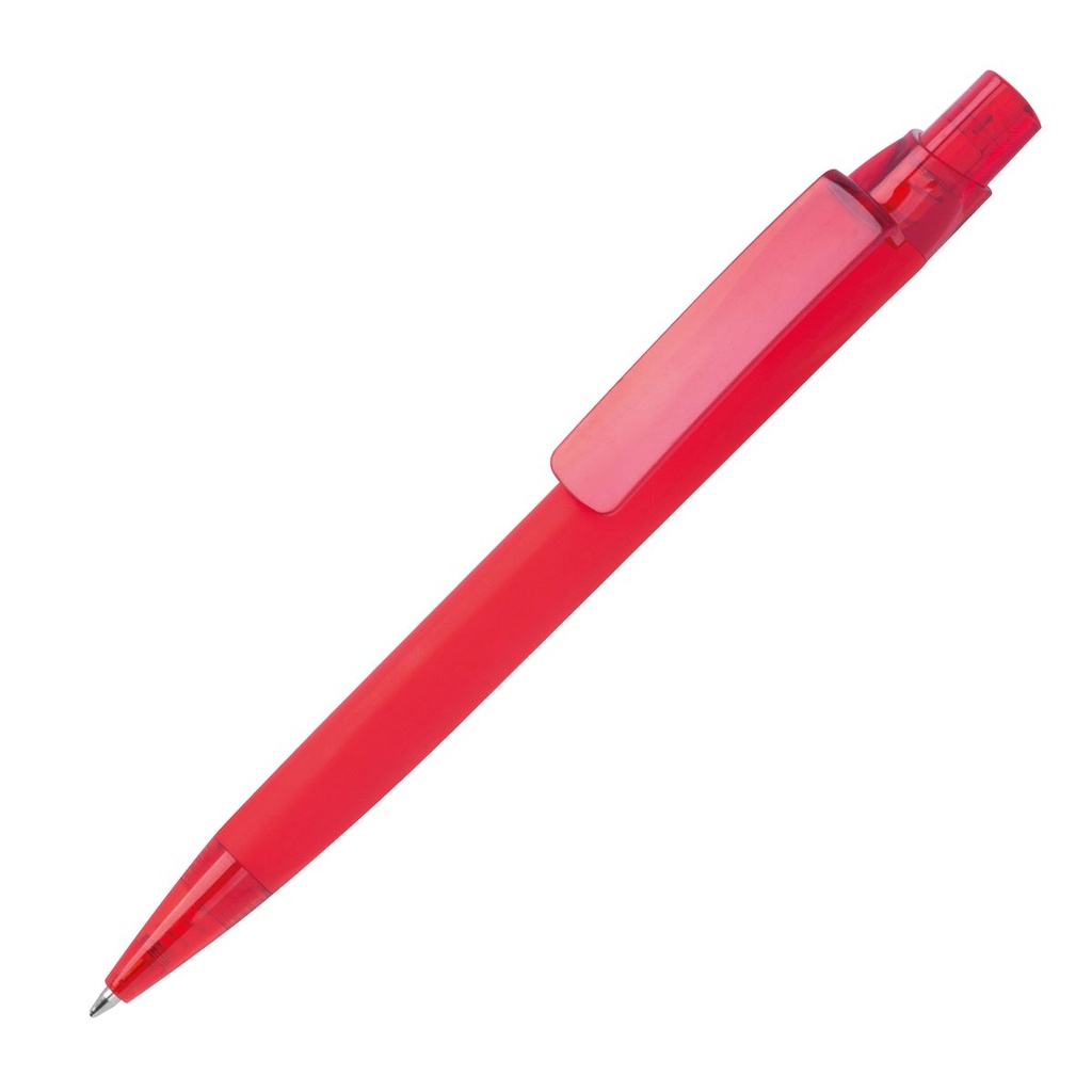 Długopis plastikowy soft touch ORLANDO 15615 - Czerwony