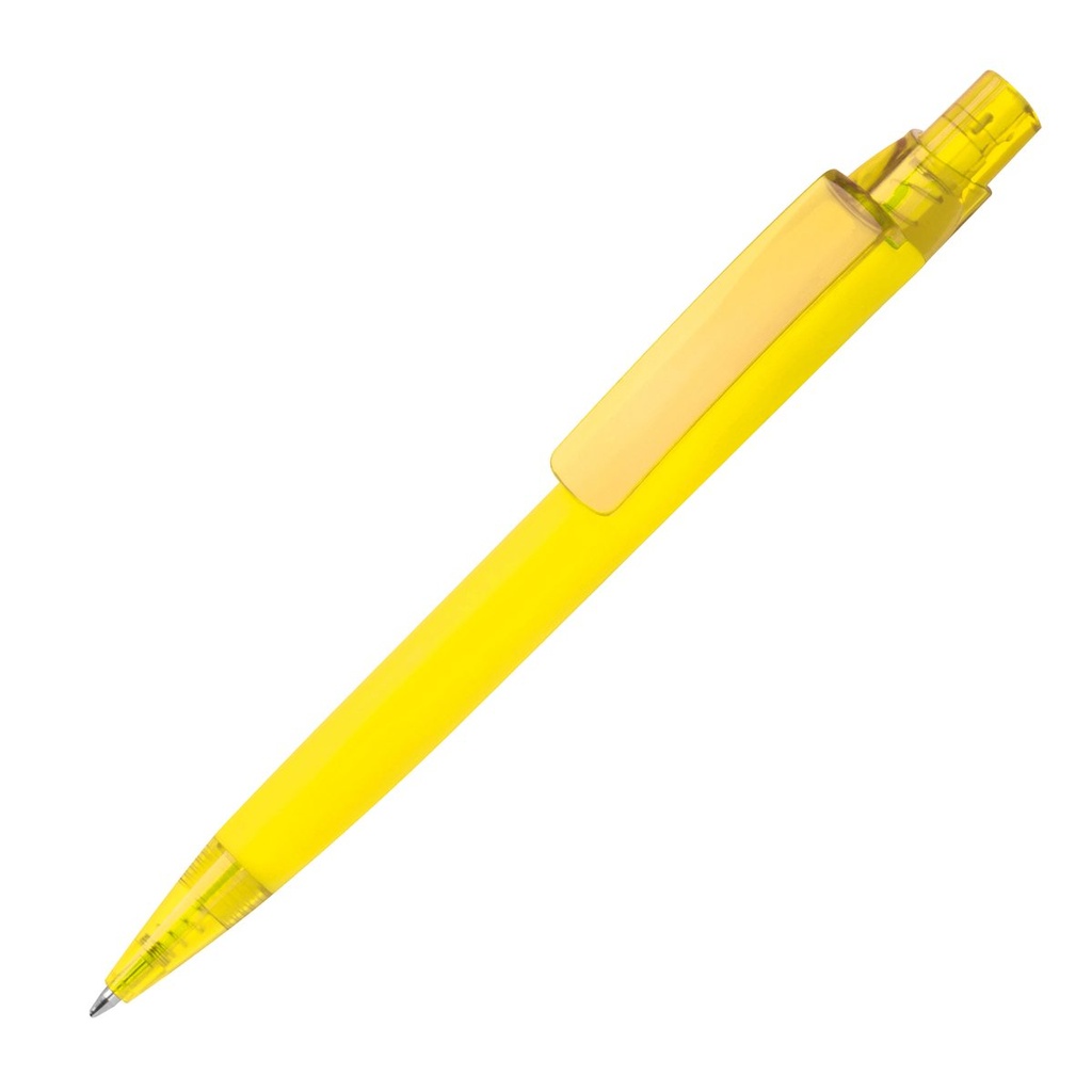 Długopis plastikowy soft touch ORLANDO 15615 - Żółty