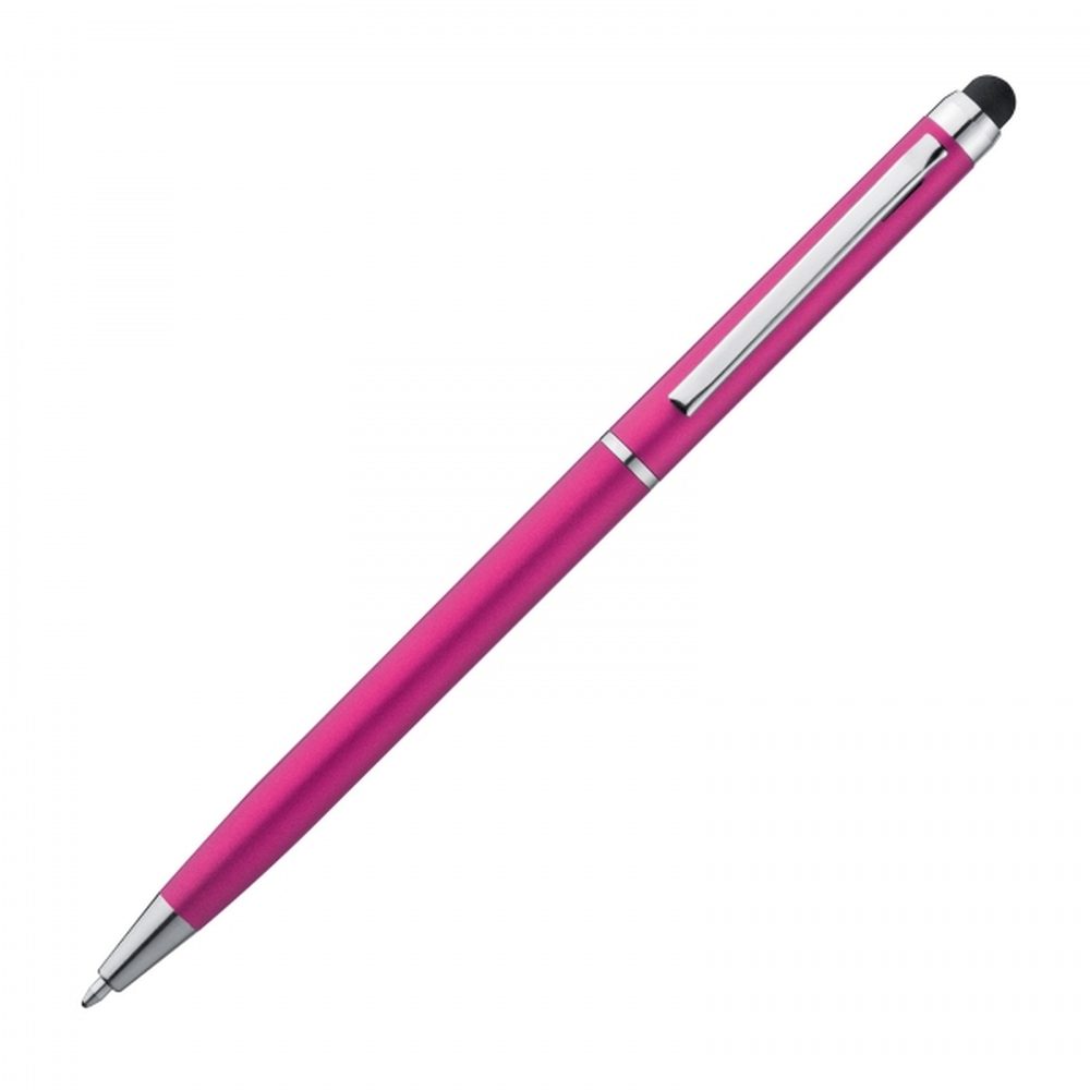 Długopis plastikowy touch pen KIMBERLY 18786 - Różowy