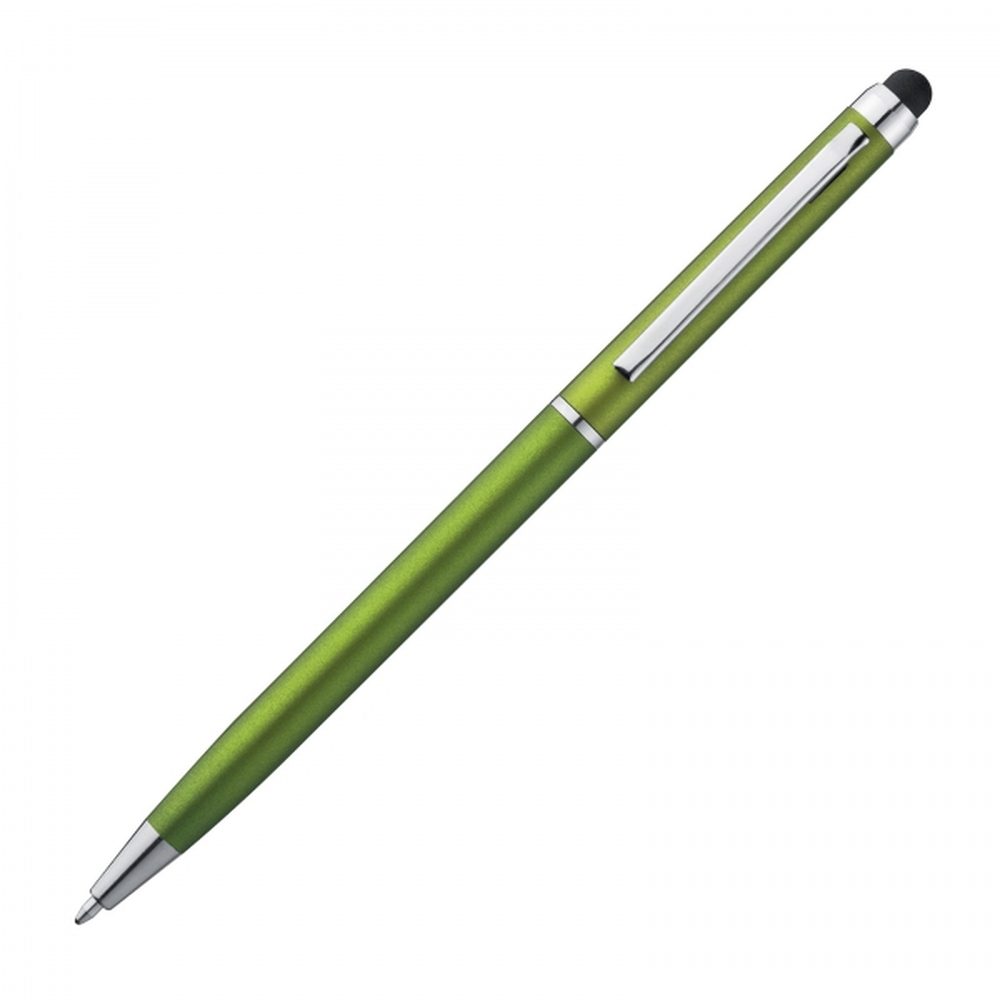 Długopis plastikowy touch pen KIMBERLY 18786 - Jasnozielony