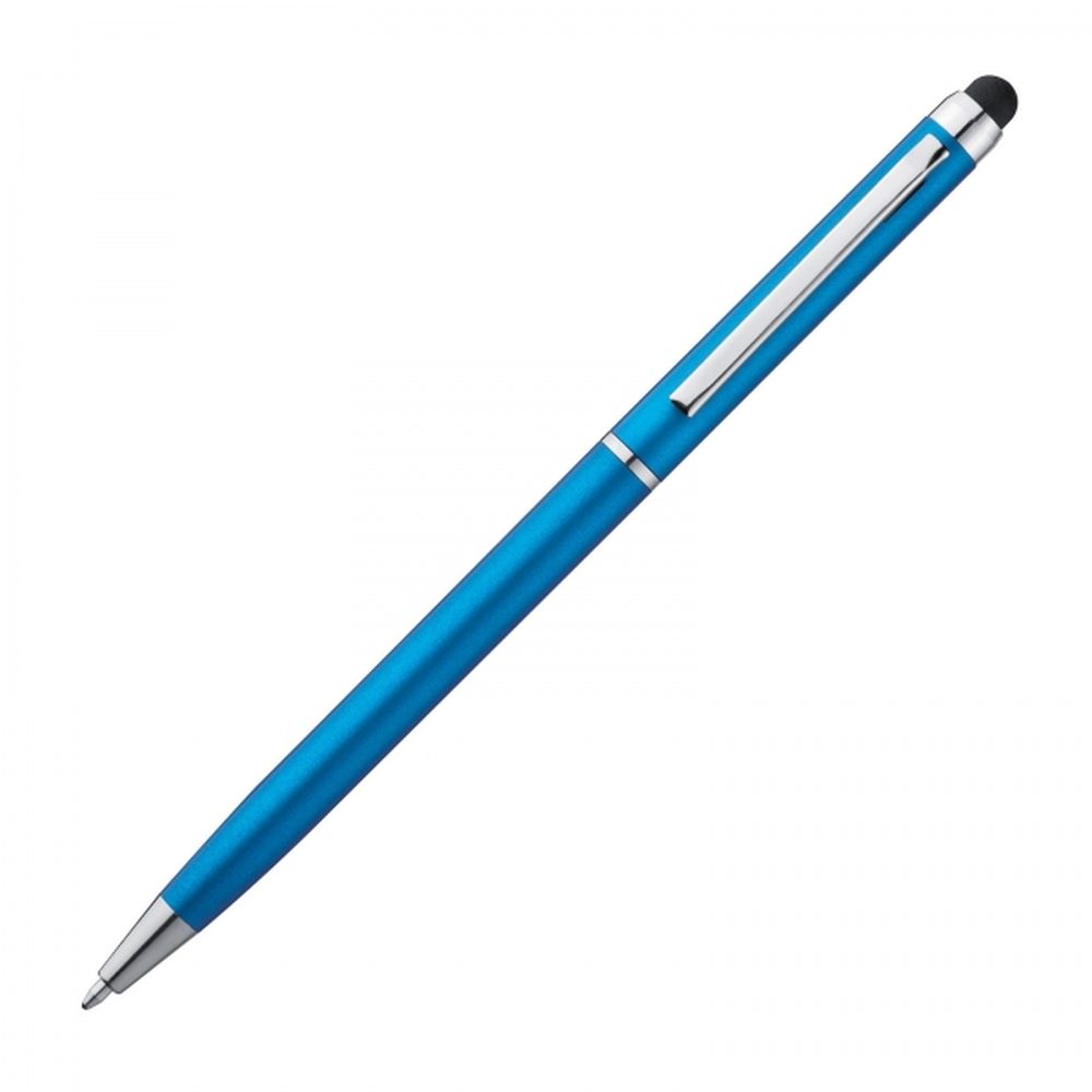 Długopis plastikowy touch pen KIMBERLY 18786 - Jasnoniebieski