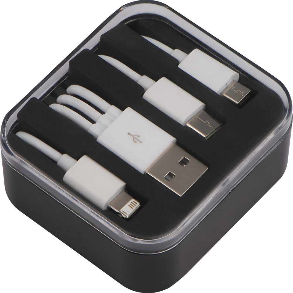 Kabel do ładowania 3w1 BRITTANY 20784 - Czarny