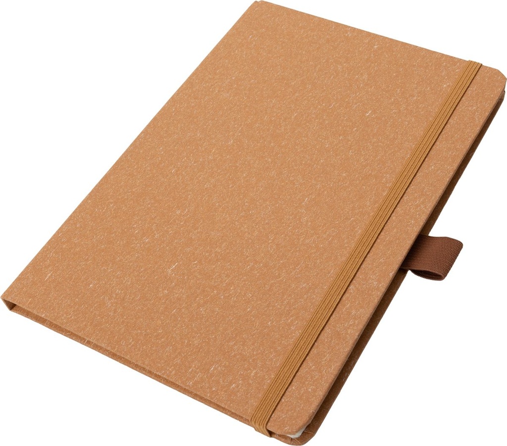 Notatnik A5 w kropki z papieru z recyklingu AGNESE 21799 - Brązowy