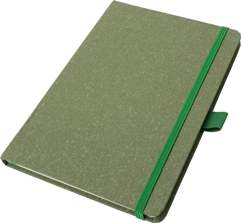 Notatnik A5 w kropki z papieru z recyklingu AGNESE 21799 - Zielony