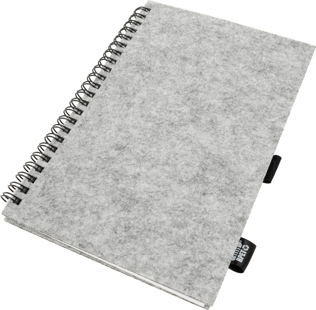 Notatnik A5 w linie BRENDA 23744 - Szary