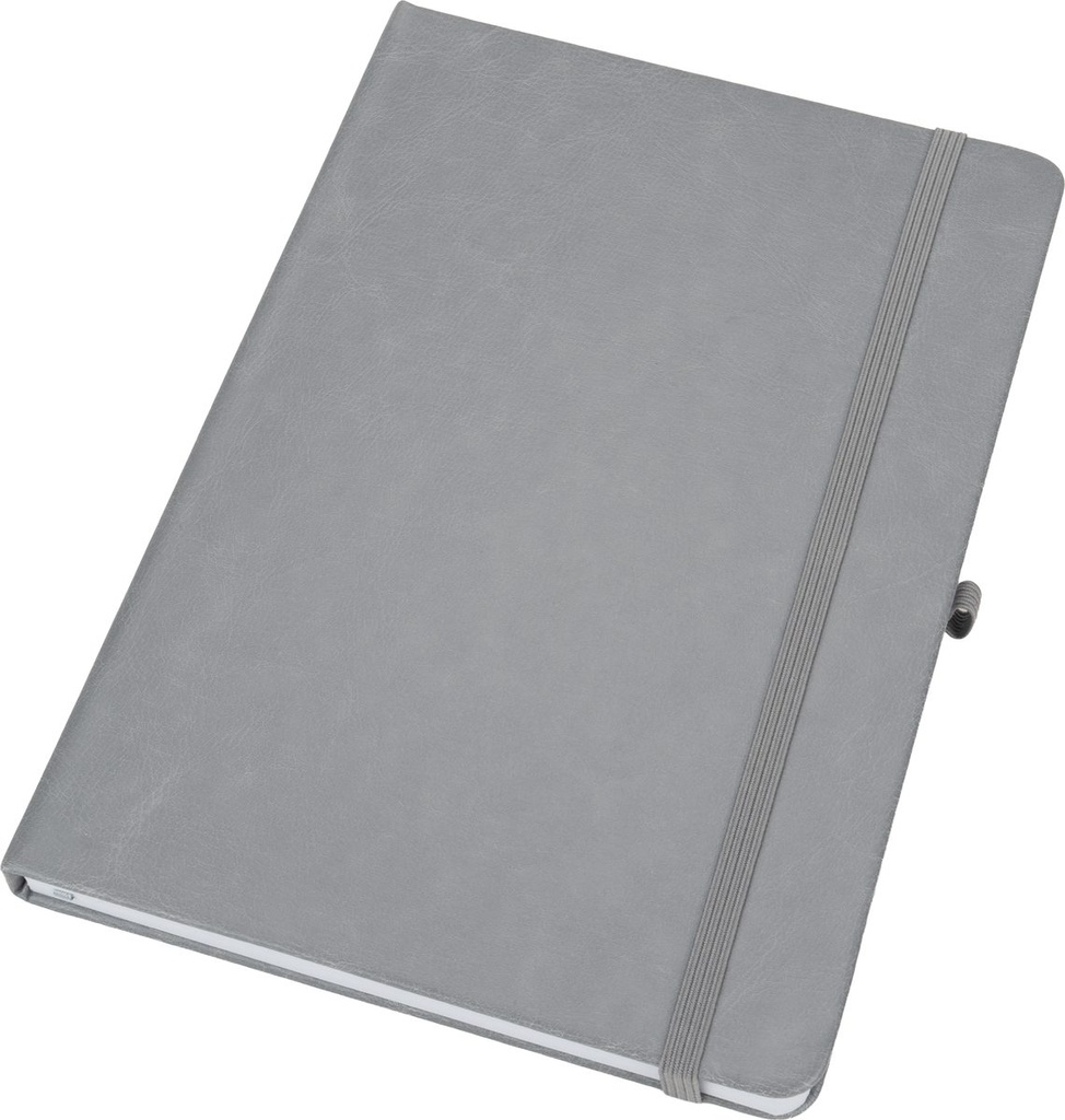 Notatnik A5 w linie z PU z recyklingu CLEO 23748 - Szary