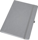 Notatnik A5 w linie z PU z recyklingu CLEO 23748 - Szary