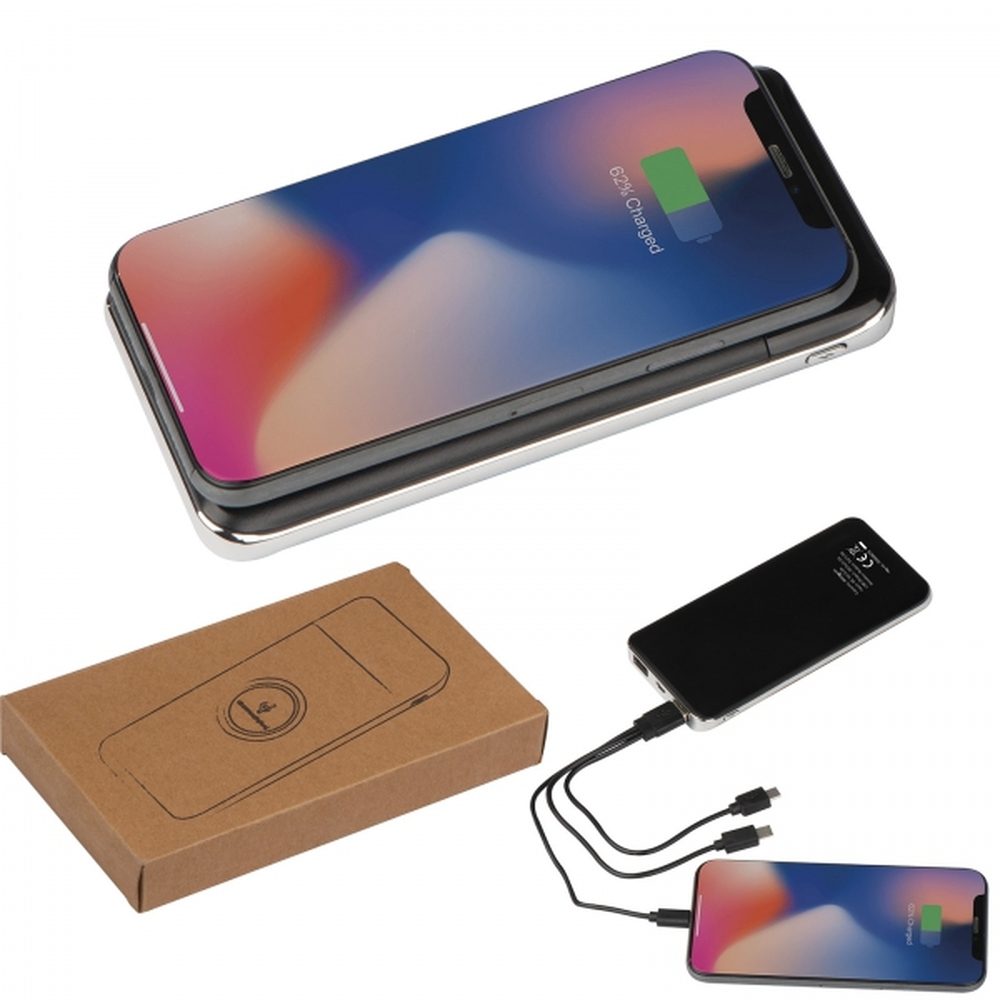 Power bank 8000 mAh indukcyjny SEBASTIANO 30823 - Czarny