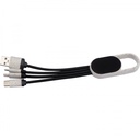 Kabel do ładowania 3w1 CARMEN 31961 - Beżowy