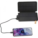 Power bank 8000 mAh solarny BRUNA 33657 - Czarny