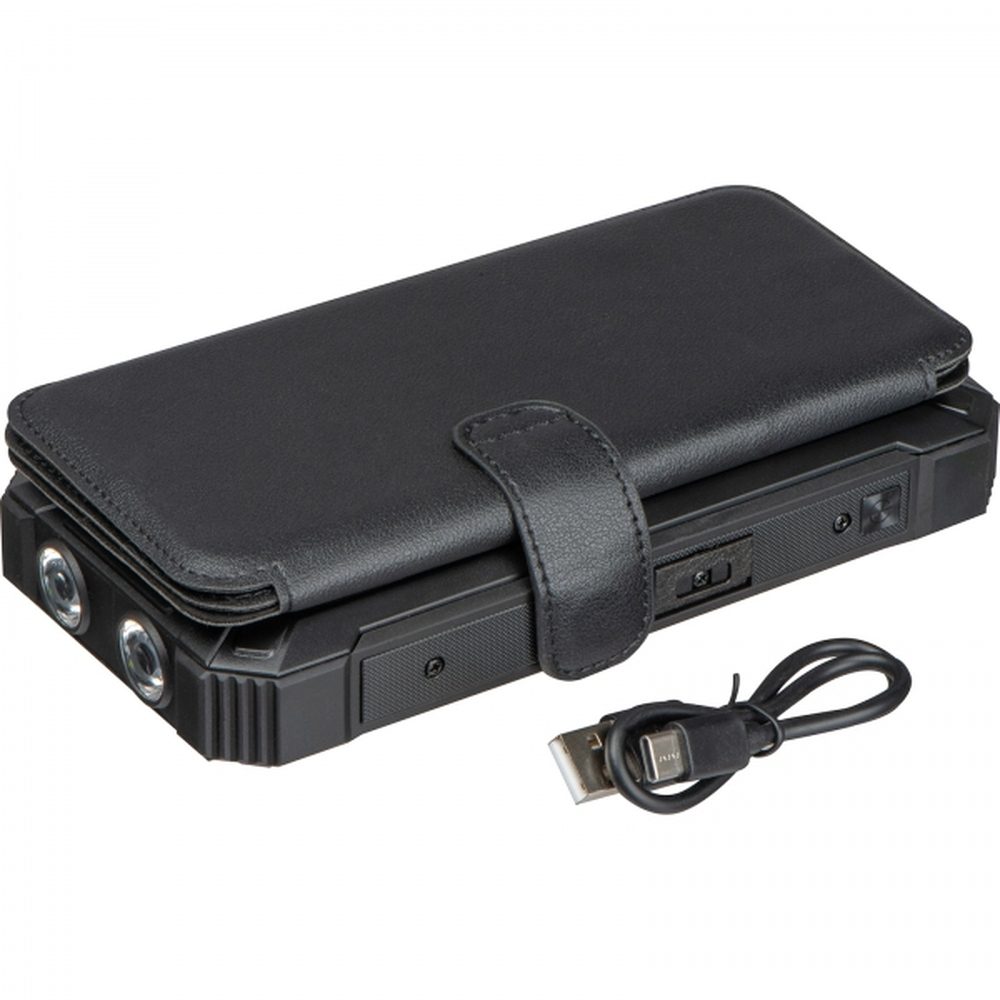 Power bank 20000 mAh solarny PETRA 33899 - Czarny