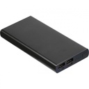 Power bank 10000 mAh z aluminium z recyklingu GIORGIA 34503 - Czarny