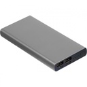Power bank 10000 mAh z aluminium z recyklingu GIORGIA 34503 - Szary