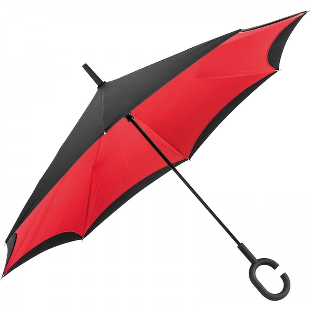 Parasol manualny odwrócony ø120 cm OLIVIA 40476 - Czerwony