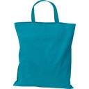 Torba bawełniana z krótkim uchem 140 g/m2 MARSHALL 60680 - Turkusowy