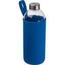 Butelka szklana z pokrowcem 1000 ml JESSICA 62427 - Niebieski